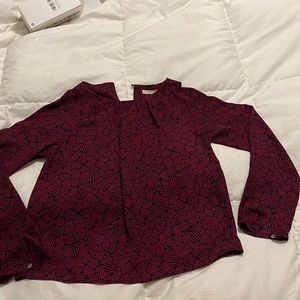 Forever 21 long sleeve blouse size large